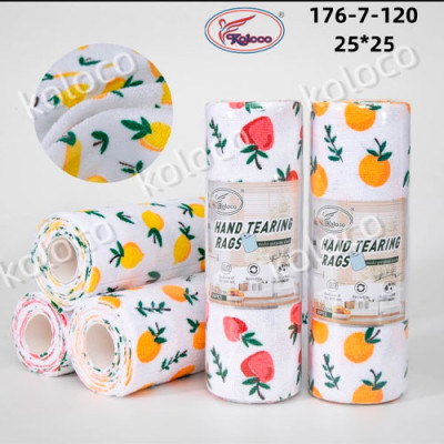 Серветка кухонна мікрофібра 25*25 Коloco відривна 20шт в уп /176-7-120/уп.3шт