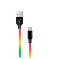Кабель USB 1м/Type-C ColorWay Multicolor 2.4A (CW-CBUC18-MC)