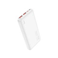 Універсальна мобільна батарея (повербанк) 10000mAh Hoco J101A Astute біла(2USB//Type-C) LED індікатор