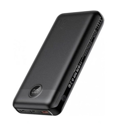 Універсальна мобільна батарея (повербанк) 30000mAh Veger V3008 чорна(3USB/TypeC) 1182068
