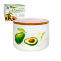 Банка керам 400мл з дер.кришкою Авокадо /6026-21