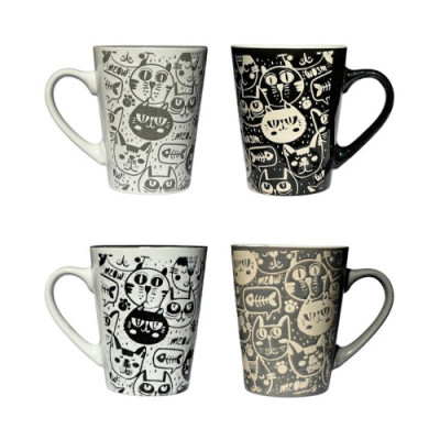 Кружка фарфор 320мл Cat Style /уп.24шт