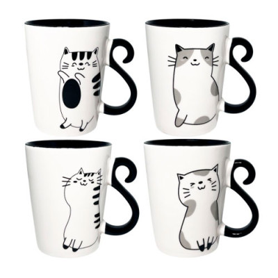 Кружка фарфор 330мл Black Cat /уп.24шт