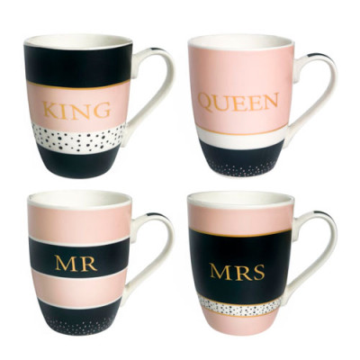 Кружка фарфор 340мл Він/Вона /уп.24шт