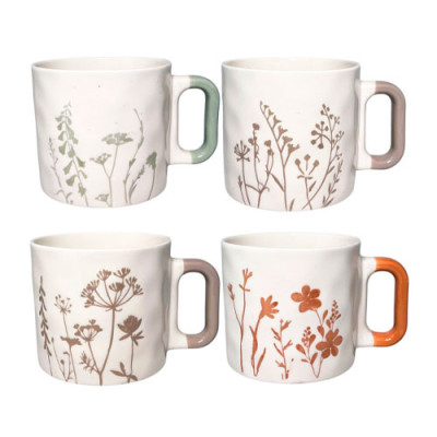 Кружка керам 420мл Квіточки /уп.36шт