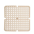 Килимок для мийки силікон 28*28см бежевий 