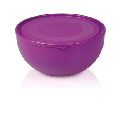 Миска(салатник) пластик 4л з кришкою Фіолетова /М-287 /уп.24шт
