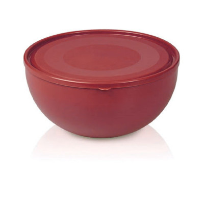 Миска(салатник) пластик 4л з кришкою Бордо /М-287 /уп.24шт