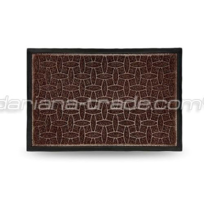 Килимок придверний текстильний Dariana Grass 60*90 коричневий
