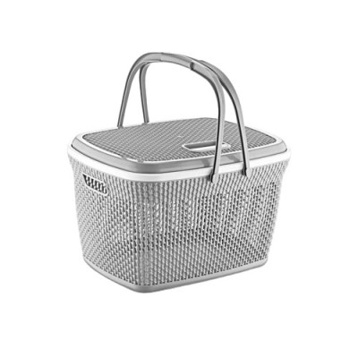 Кошик для пікніка 28л з ручками Сірий