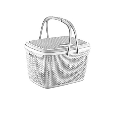 Кошик для пікніка 28л з ручками Білий
