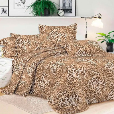 К-т пост. білизни двоспальне /5328-5 бязь UTEX (пр175*215, под. 175*215, нав. 70*70*2) Леопард