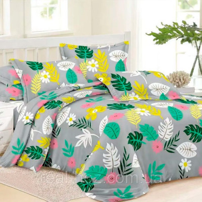 К-т пост. білизни двоспальне /2882-7 бязь UTEX (пр175*215, под. 175*215, нав. 70*70*2) Тропики