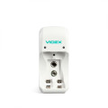 Зарядний пристрій для 2-х батар (AA/AAA) Videx N201 білий LED індикація 2 незалежні канали