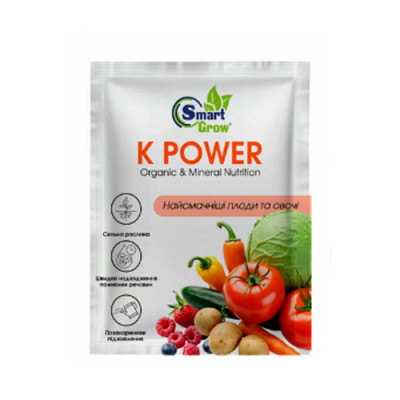 Добриво рідке органомінеральне K Power 25мл  Smart Grow уп 35шт