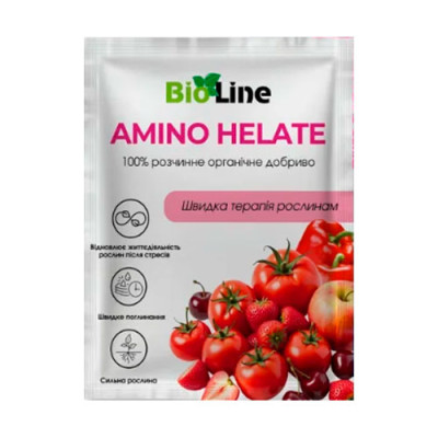 Добриво сухе органо-мінеральне Amino Helate 10гр BioLine уп 35шт