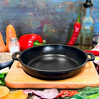 Жаровня чавун лита d=200*40 з підставкой Horeca /Т1011-01