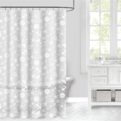 Штора для душа PEVA 180*180см 12 колец Морське дно