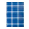 Блокнот А5 48арк клітинка пружина зверху карт.обкладинка Buromax Shotlandka синий BM2470-02