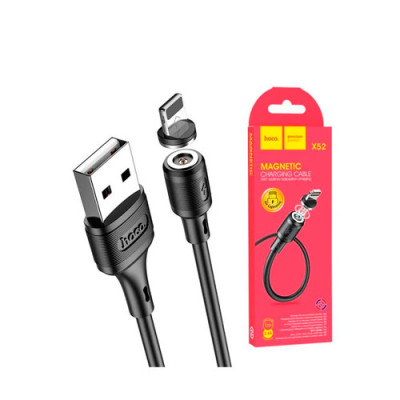 Кабель micro USB Hoco X52 2,4A магнітний чорний 1м