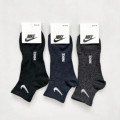 Шкарпетки (№138) середні з резинкою на стопі Nike XX105ч чол(41-45) уп.12шт