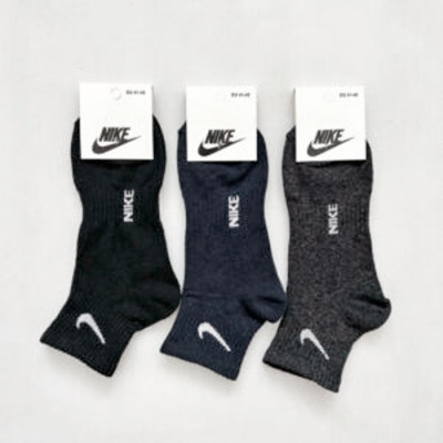 Шкарпетки (№138) середні з резинкою на стопі Nike XX105ч чол(41-45) уп.12шт