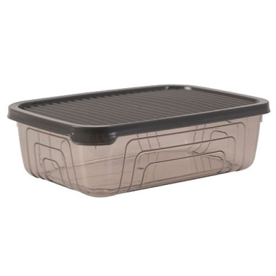 Контейнер харчовий 0,6л прямокутний сірий Herevin Prime Bowl/161331-012