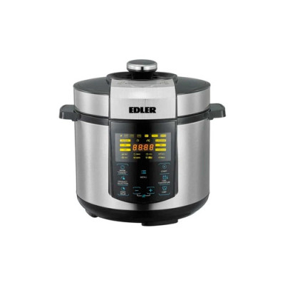 Мультиварка 5л 900Вт чорна-сіра Edler ED-PC2007 20 програм сенсорне керування гарантія 1 рік