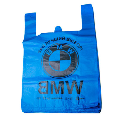 Пакет майка 40см*60см (50шт в уп) кольоровий БМВ