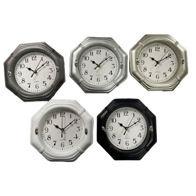 Годинник настінний вісьмигранний Quartz 8350 d180мм