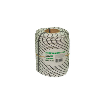 Мотузка плетена лодочна d=7мм 100м /WG-7011/уп.9шт