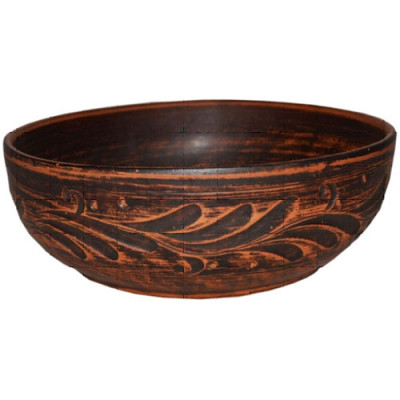 УЦІНКА Миска (глина) 0,65л глибока Дніпровська декор /уп.6шт (без повернення)