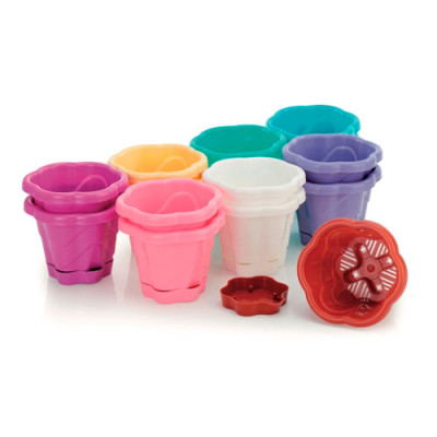 Вазон для квітів Фіалка 1,1л h-120мм мікс уп 30шт