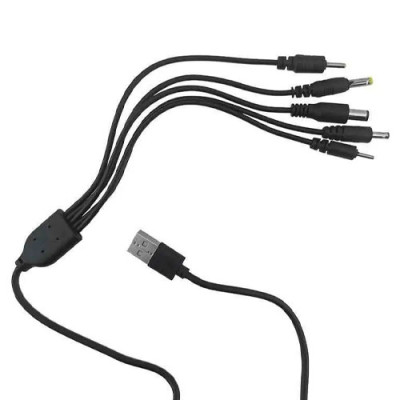 Кабель USB DC 5в1 5V (DC2/2,5/3,5/4/5,5) 1м