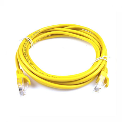 Кабель для інтернету LAN 3м cat5 жовтий