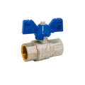 Кран кульовий 1/2 ВВ метелик Економ синій (шар сталь)