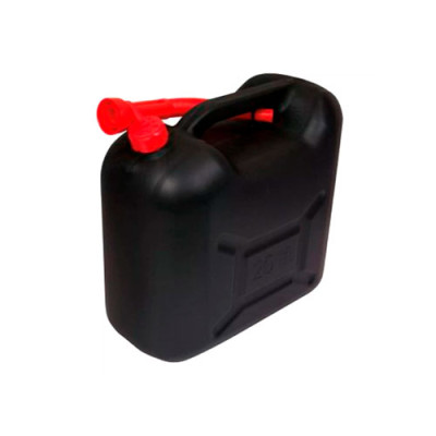 Каністра не харчова пластмасова для палива 20л чорна HICO