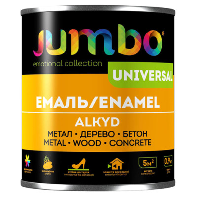 УЦІНКА Емаль Jumbo Universal 0,8 кг червоно-коричнева Україна уп 6шт (без повернення)