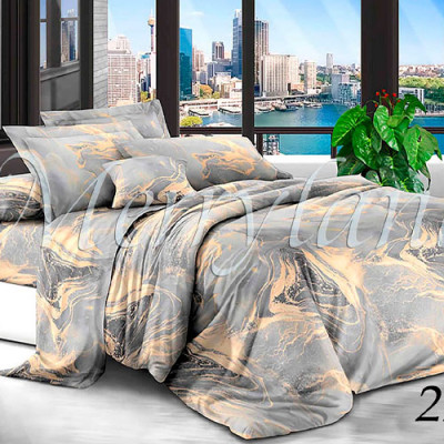 К-т пост. білизни євро /2778 бязь MERRYLAND BRONZE(пр200*215, под. 200*215, нав. 70*70*2)