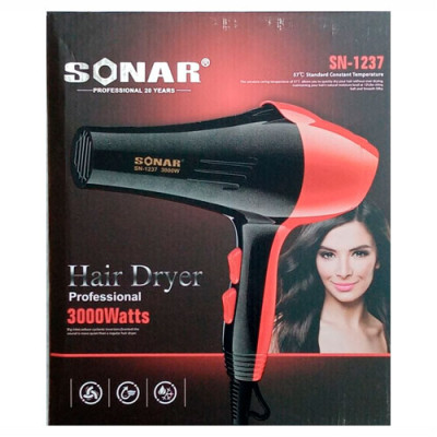 Фен для волосся 3000Вт Sonar Professional SN-1237 (без гарантії)