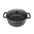 Каструля чавунна 4л скляна кришка ТМ Brizoll P-4L-6