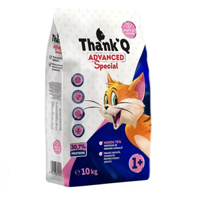 Сухий корм для котів ThankQ Advanced з рибою 10кг
