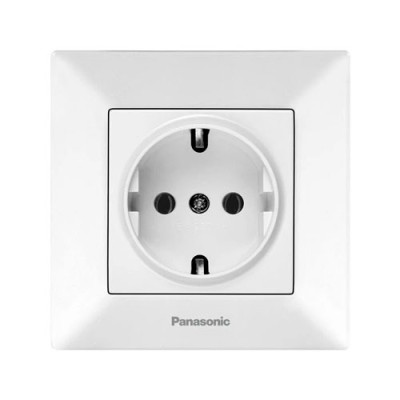 Розетка 1-я з/з біла Panasonic Arkedia Slim уп.6шт
