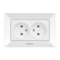 Розетка 2-я біла Panasonic Arkedia Slim уп.6шт