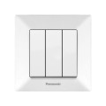 Вимикач 3-й білий Panasonic Arkedia Slim уп.6шт