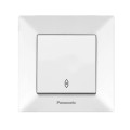 Вимикач 1-й білий прохідний Panasonic Arkedia Slim уп.6шт