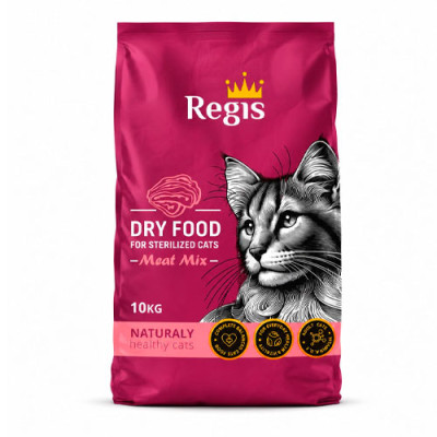 Сухий корм для котів Regis Мясний мікс 10кг