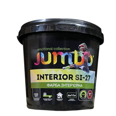 УЦІНКА Фарба SI-27 інтер`єрна 1,4кг 1л Jumbo Україна уп 12шт (без повернення)