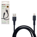Кабель USB Lightning BOROFONE BX116BK 2.4А 1м чорний
