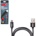Кабель USB/MicroUSB VOIN CC-1801MBK 3А 2м чорний